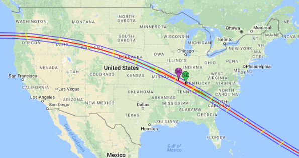 August 21, 2017 Total Solar Eclipse Path of Totality